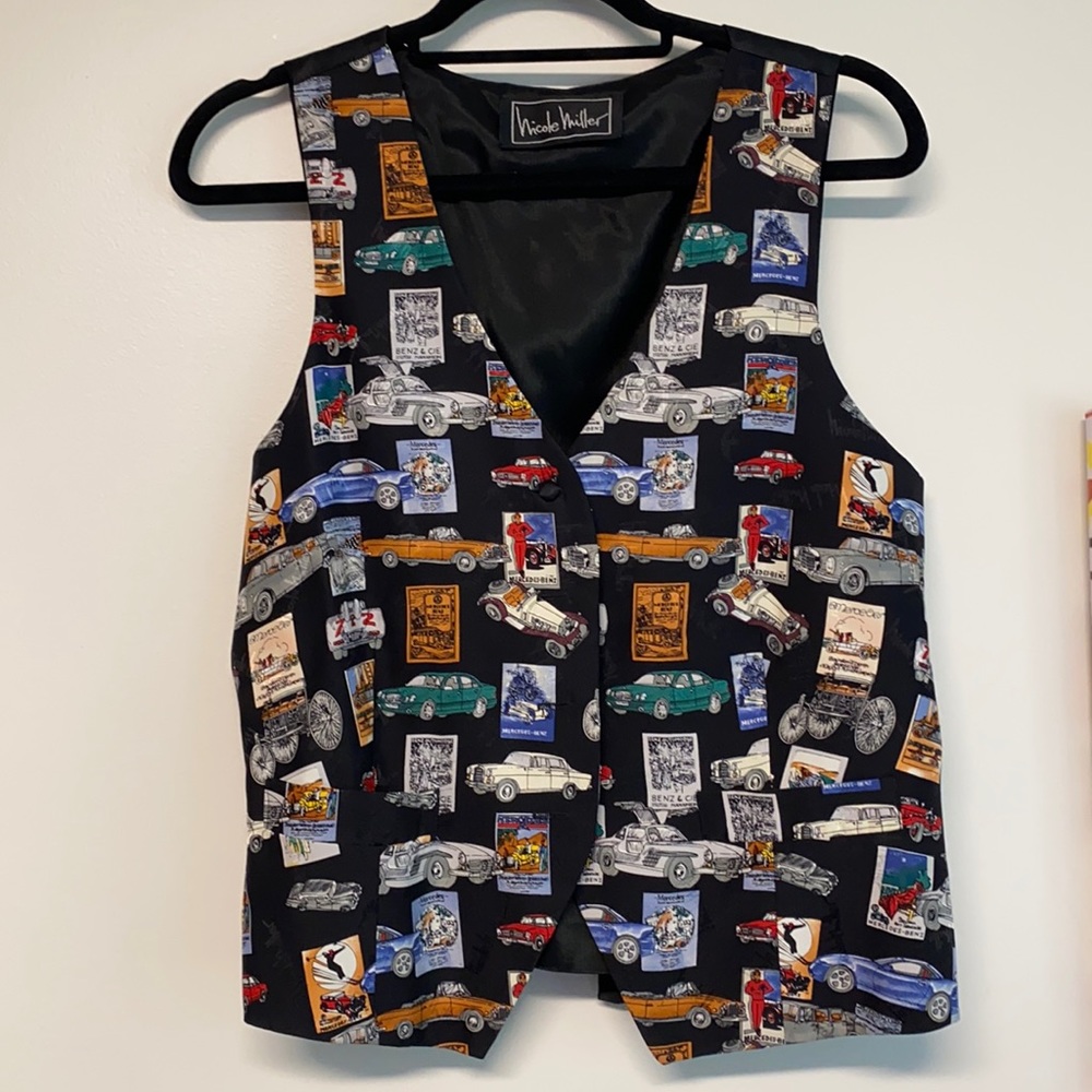 Vintage Silk Nicole Miller Vest